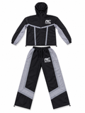 Black Reflective Windbreaker Set